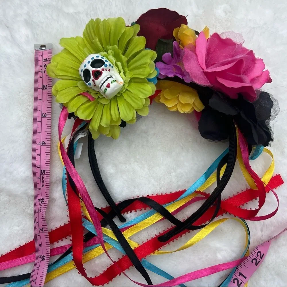 Día de los Muertos (Day of The Dead) Girl’s floral Headband